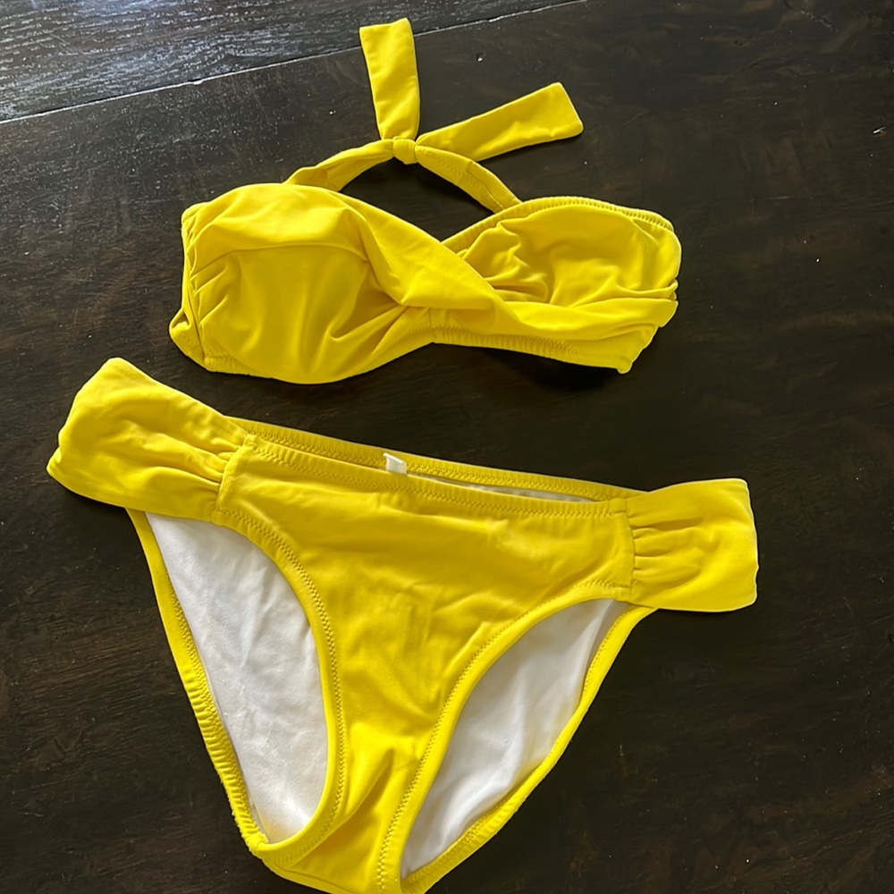 J crew yellow bikini